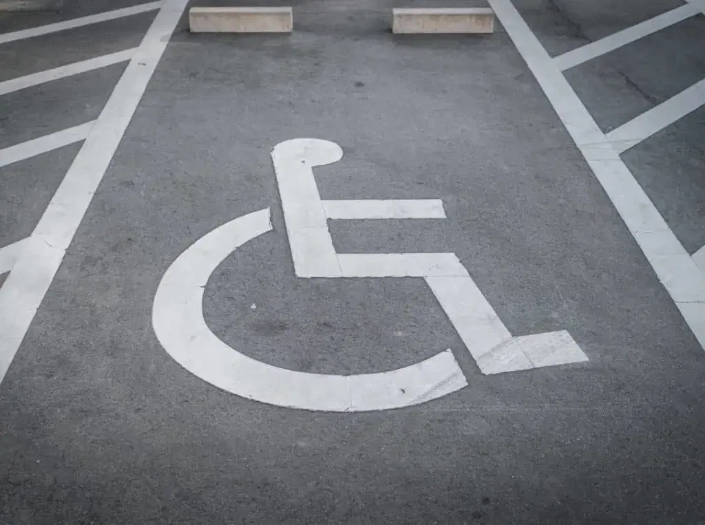 restaurant handicap parking space requirements california 1