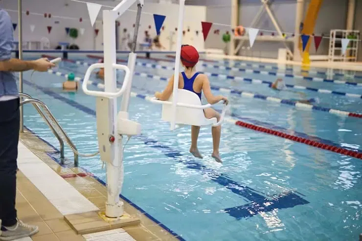 child rehabilitation session swimming pool 236854 19730