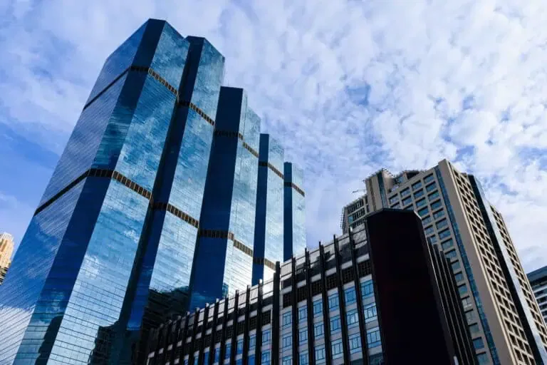 High-rise government office buildings in California with accessible design features in mind
