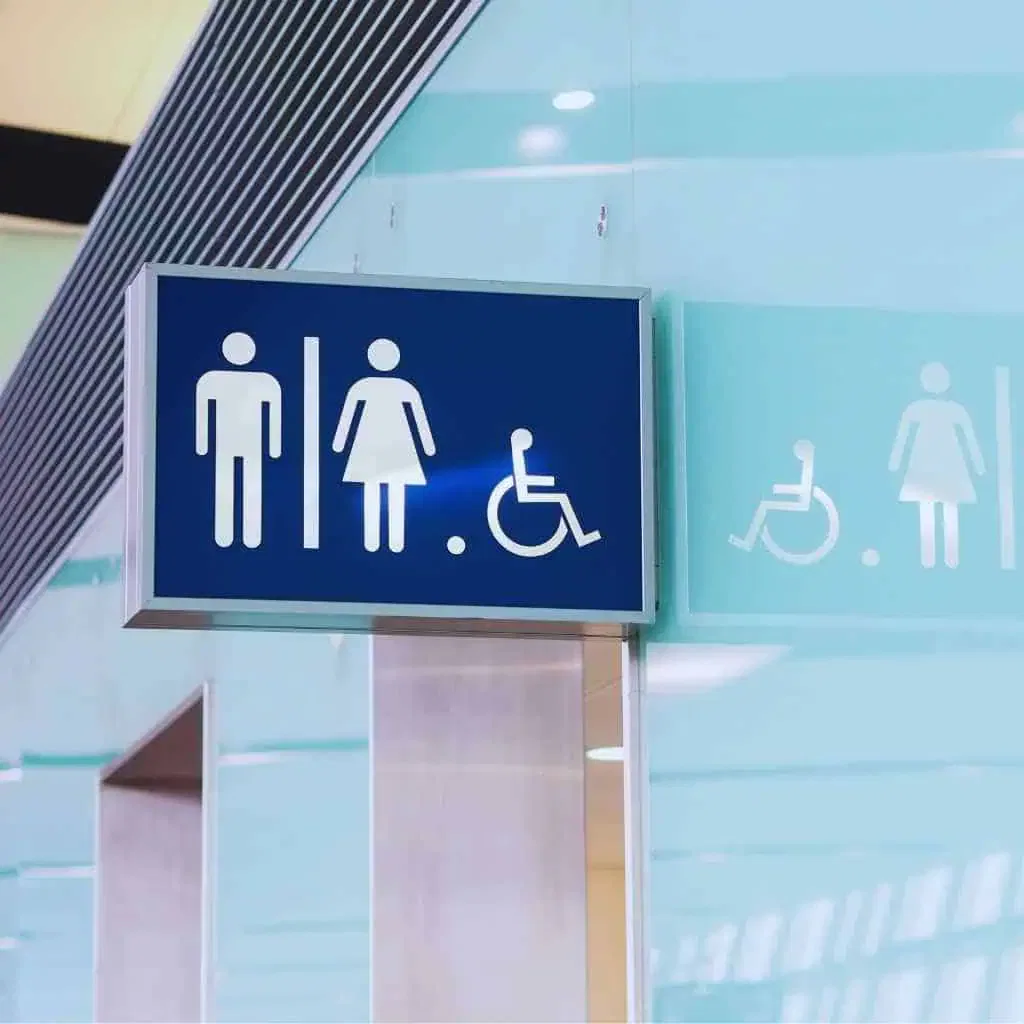 Accessible Restroom Signage Meeting ADA Standards in Fresno CA