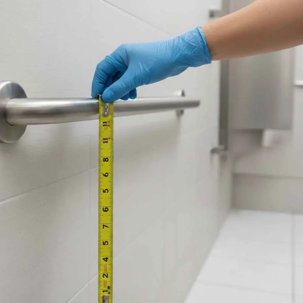 ADA Grab Bar Height Measured to Gripping Surface