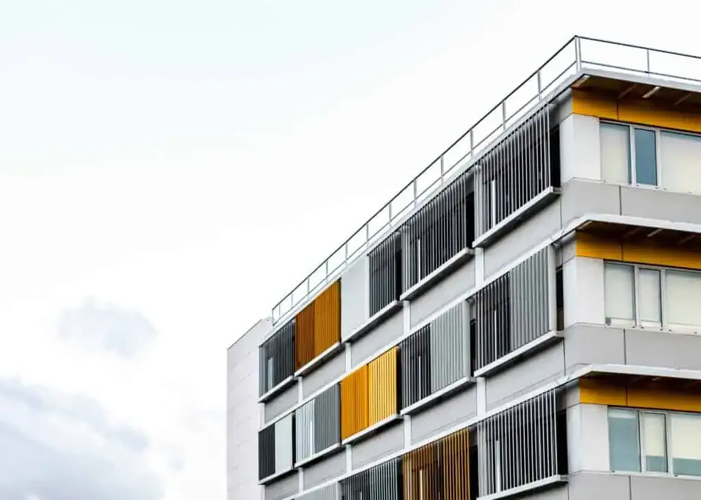 apartment building city with copy space 1