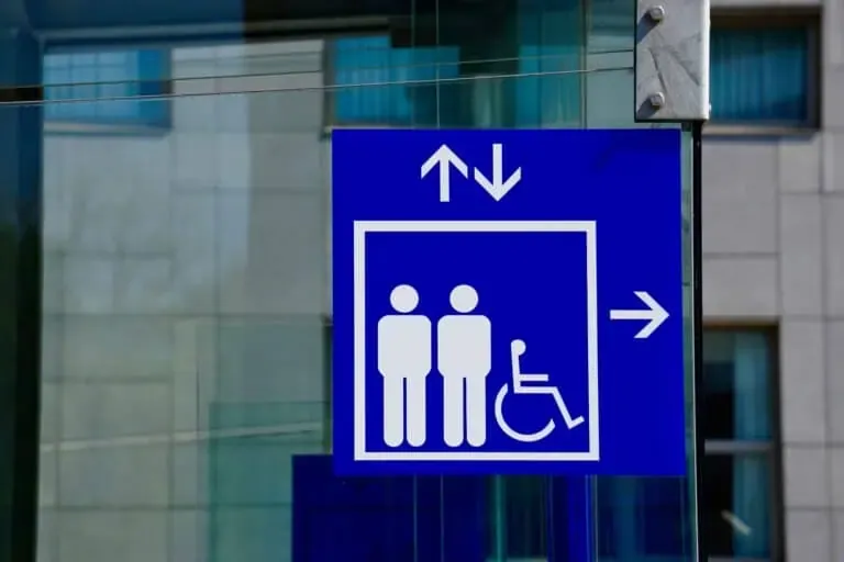 vecteezy pedestrian information signal on the street 2456986 1