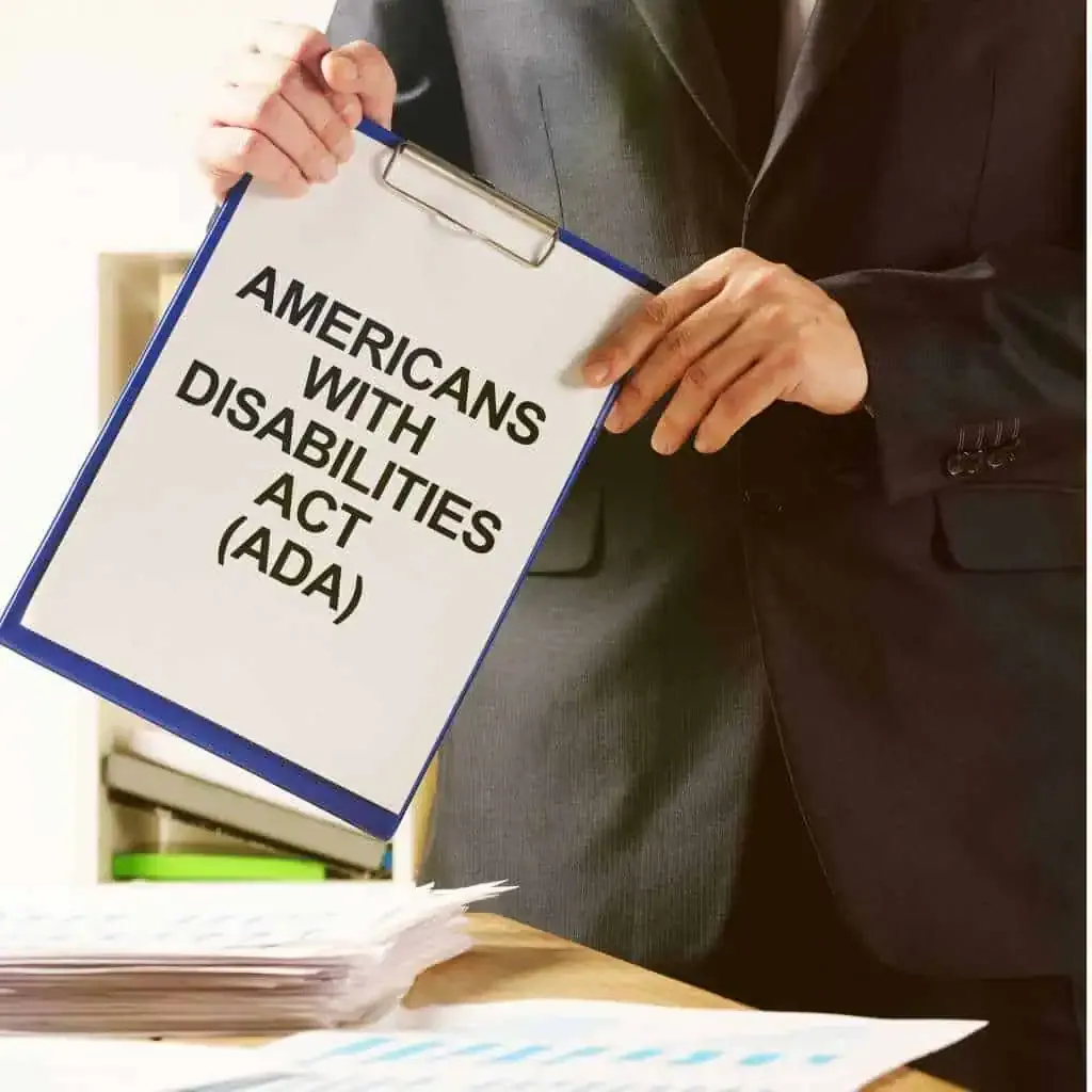 ADA Policy Binder Used During Compliance Planning in Fresno