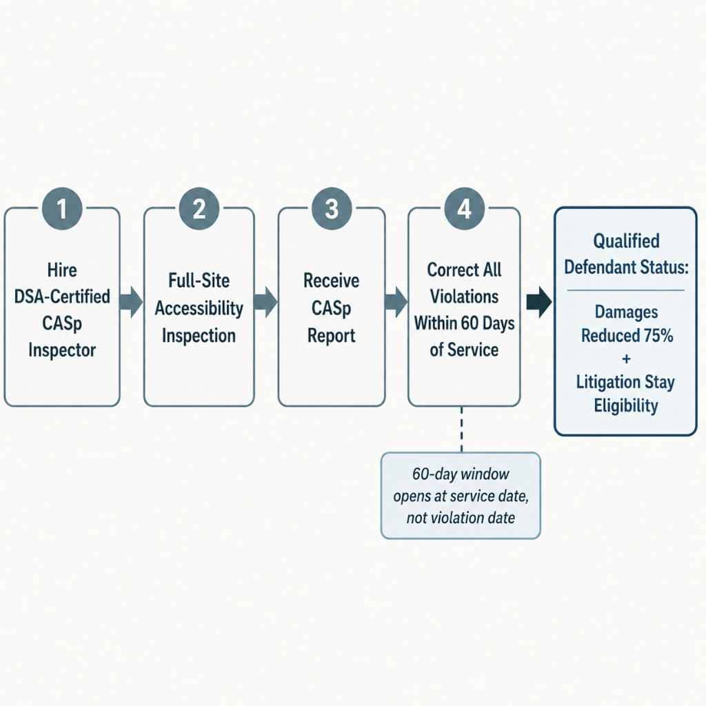 What Is the Unruh Civil Rights Act and How Does It Affect ADA Compliance in California? 5 CASp Inspection Qualification Pathway to Qualified Defendant Status